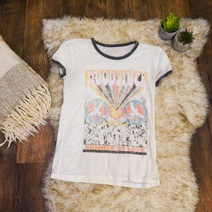 vintage woodstock tshirt fadded distressed
